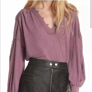 Free People Rush Hour Peasant Blouse